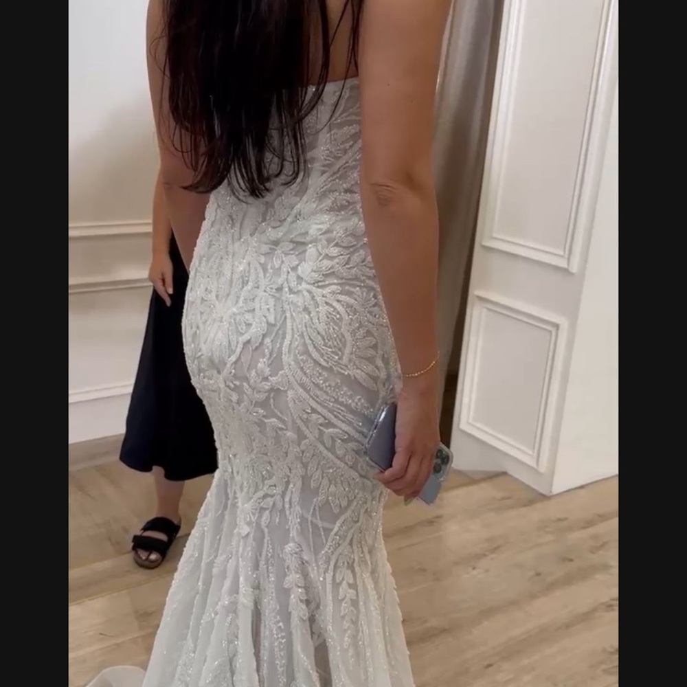 Embellished wedding dress